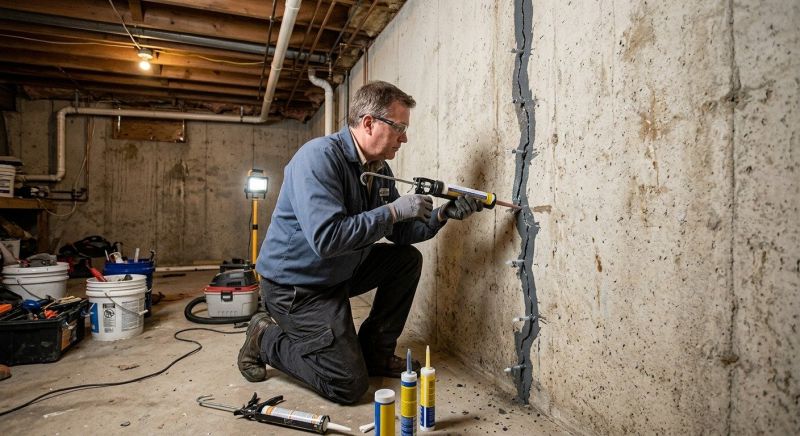 Basement Crack Repair in Longmont, CO