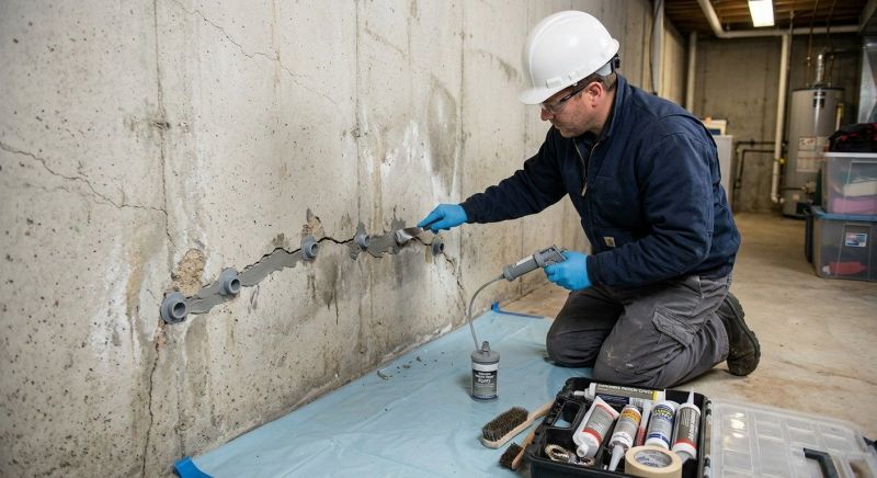 Basement Crack Repair in Longmont, CO