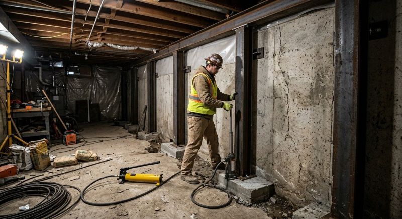 Basement Stabilization in Longmont, CO