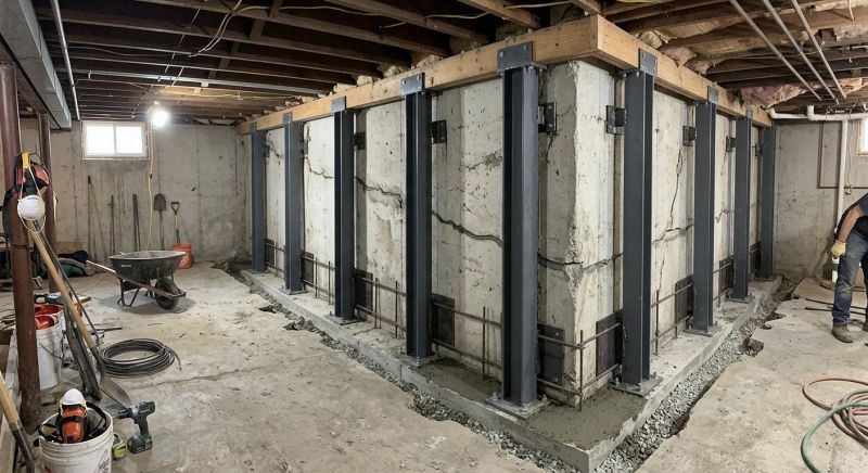 Basement Stabilization in Longmont, CO