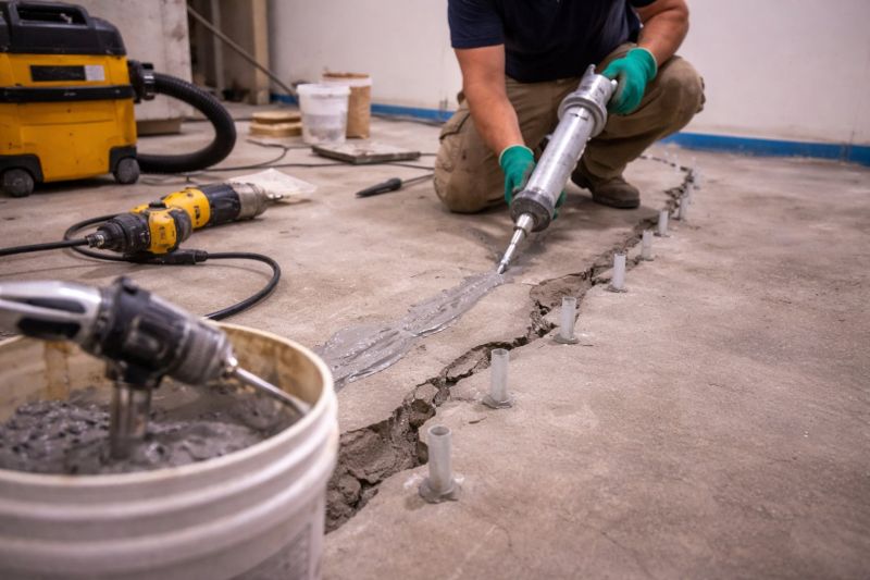 Cracked Basement Floor Repair in Longmont, CO