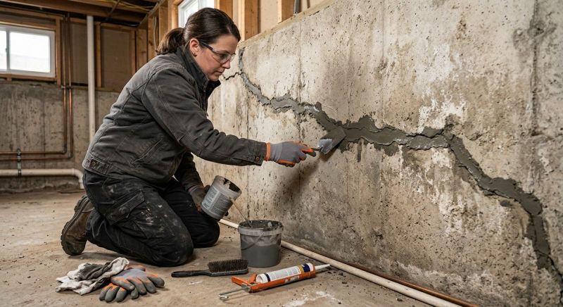 Cracked Basement Floor Repair in Longmont, CO