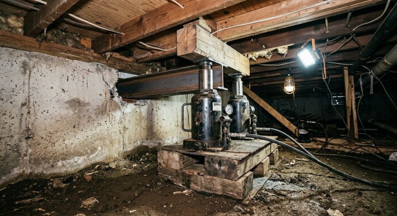 Foundation Jacking in Nederland, CO