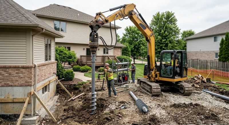 Helical Pile Installation in Longmont, CO