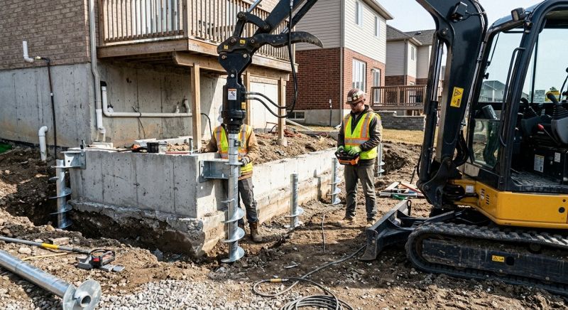 Helical Pile Installation in Longmont, CO