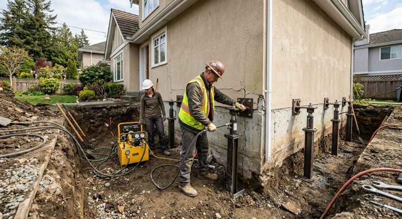 Sinking Foundation Repair in Longmont, CO