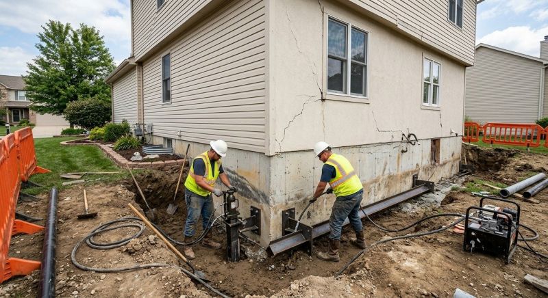 Sinking Foundation Repair in Loveland, CO